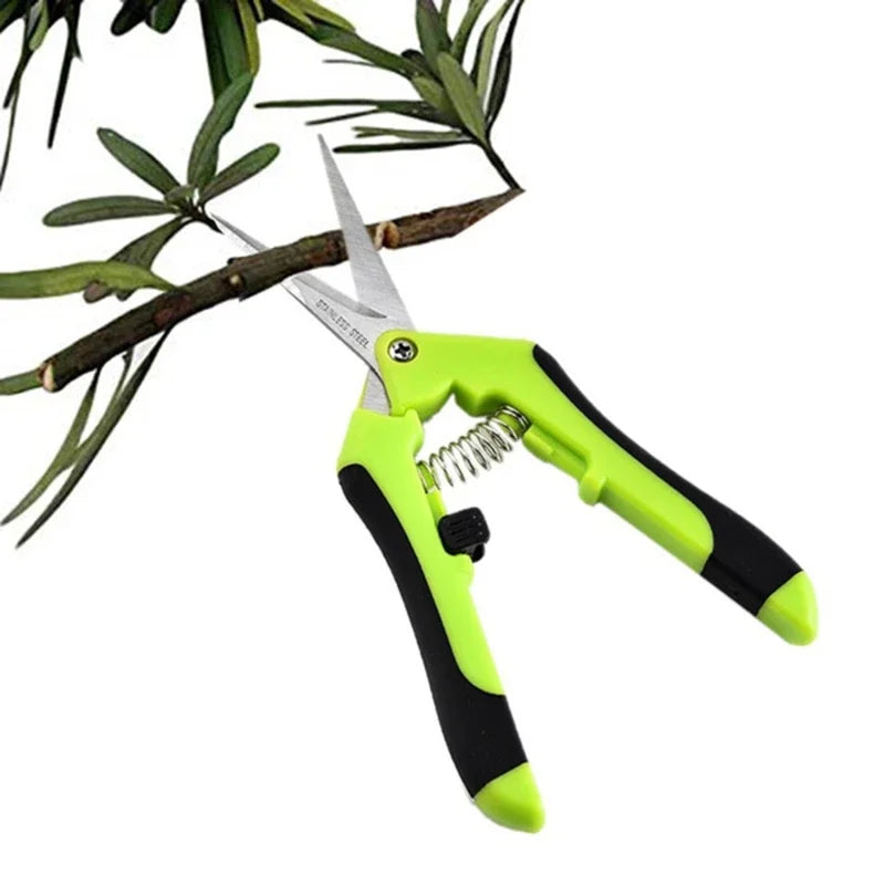 Premium Stainless Steel Garden Pruning Shears – Non-Slip, Labor-Saving Scissors for Flower, Fruit & Vegetable Trimming