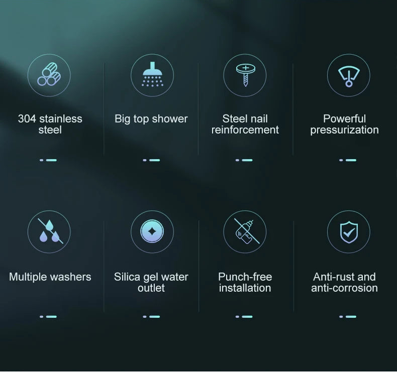 8-Inch Chrome Rain Shower Head – Water-Saving Spa Design