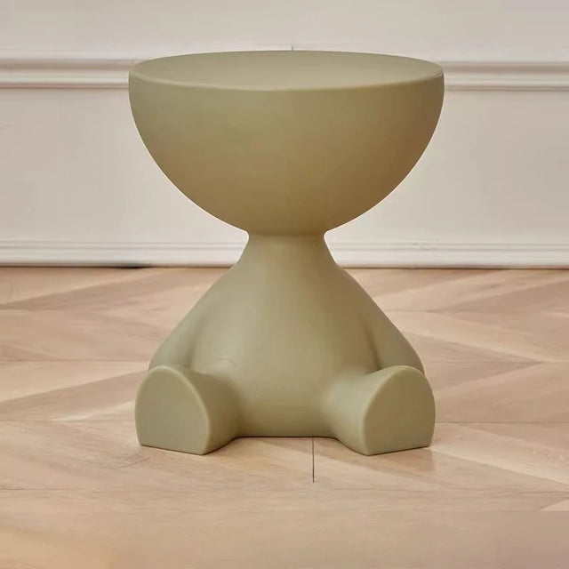 Mini Circular Bedside Table with Storage – Modern Home Furniture