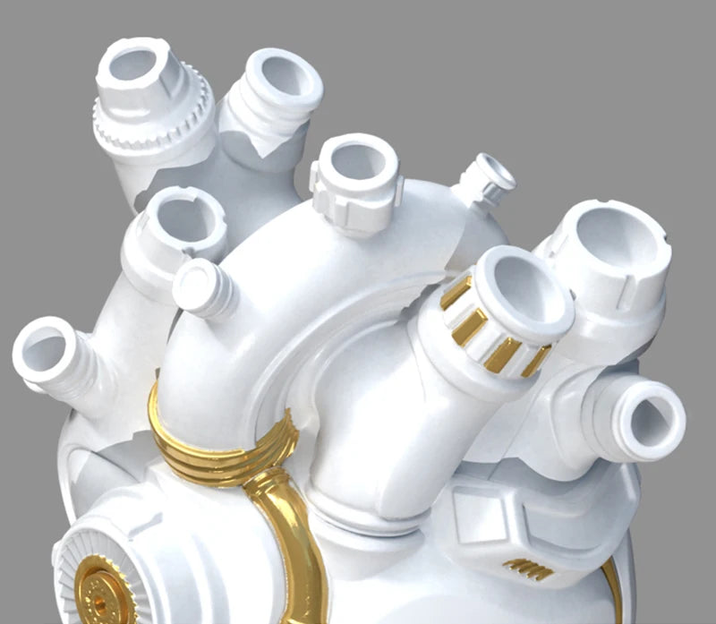Mechanical Heart Resin Vase – Unique Home Desktop Decoration