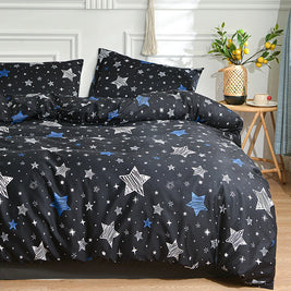 Black Marble Duvet Cover Set – Reactive Printed Polyester Bed Linen