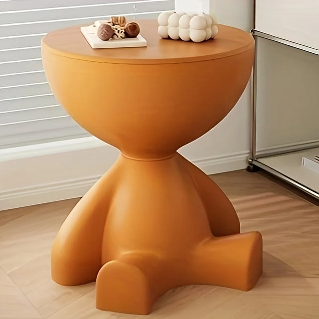 Mini Circular Bedside Table with Storage – Modern Home Furniture