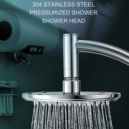 8-Inch Chrome Rain Shower Head – Water-Saving Spa Design