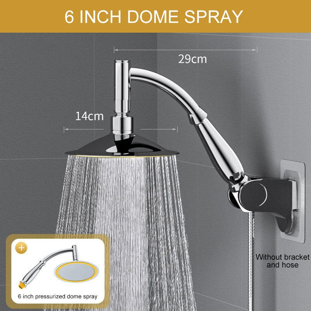 8-Inch Chrome Rain Shower Head – Water-Saving Spa Design