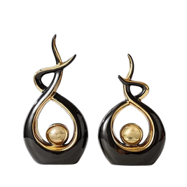 Nordic Ceramic Figurine – Feng Shui Home Decoration Statue