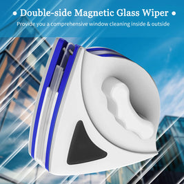 Magnetic Window Cleaner – Double-Sided Glass Wiper with Auto Water Discharge