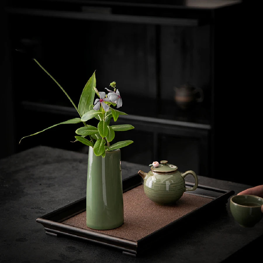 Small Ceramic Tabletop Vase – Minimalist Home Decor