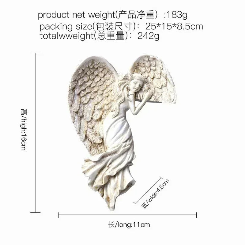 Angel Wings Resin Ornament – Indoor & Outdoor Home Decor