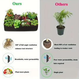 8-Grid Raised Garden Bed – Durable Weather-Resistant Planter Box