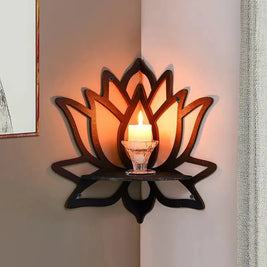 Lotus Wall Shelf – Decorative Floating Display Shelf for Home