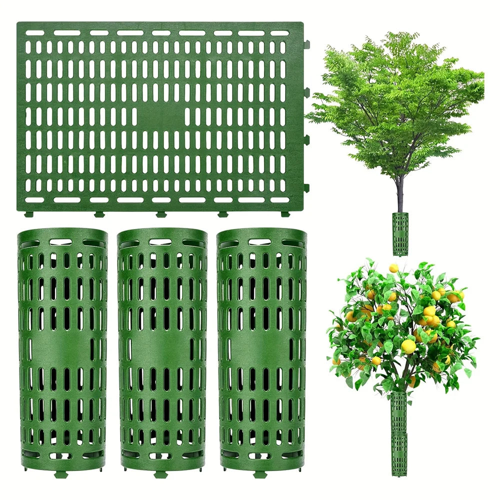 Adjustable Tree Trunk Protector – Expandable Bark Guard for Trees & Plants | Prevents Damage from Mowers, Rodents & Sun