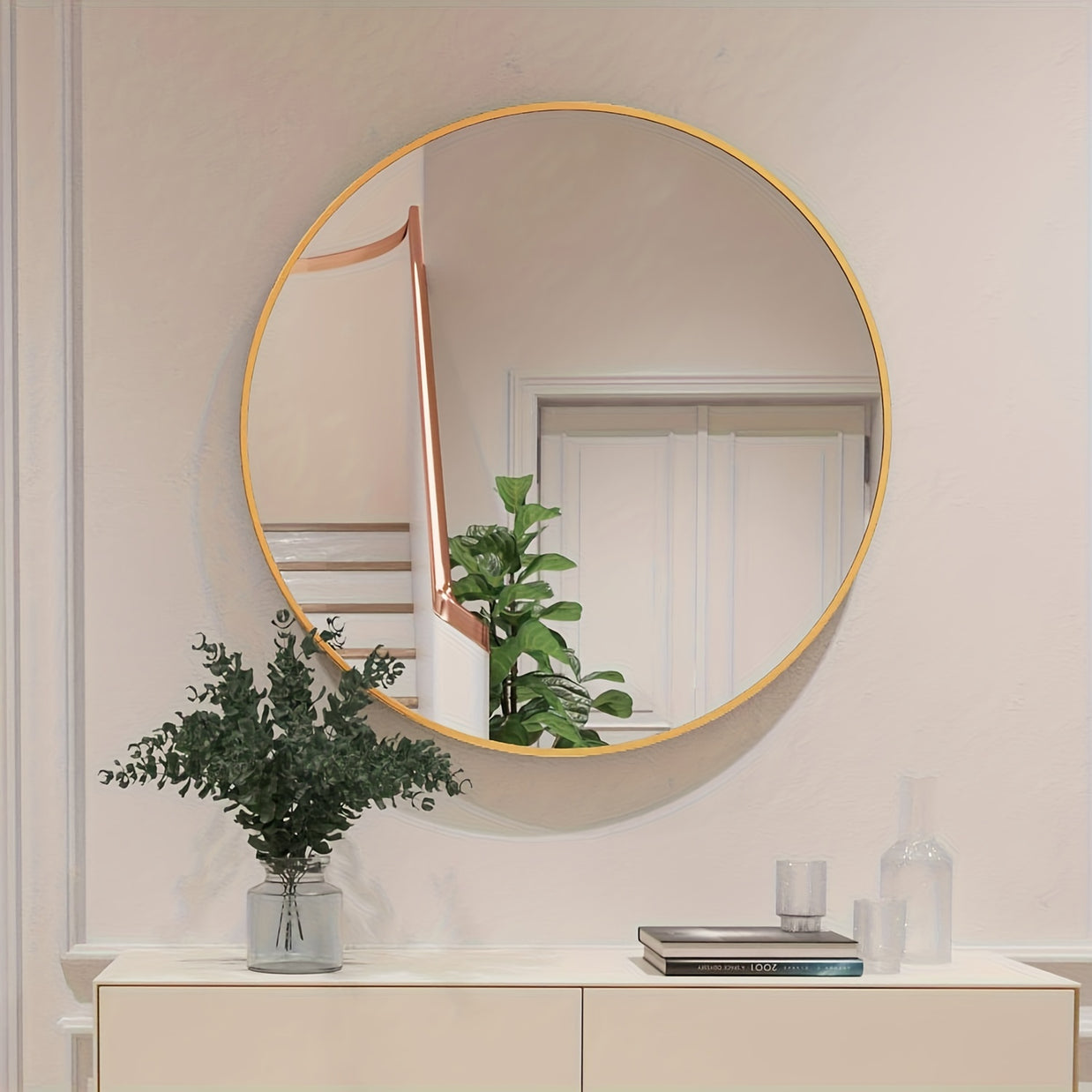 Round Wall Mirror – Shatterproof Vanity & Decorative Mirror